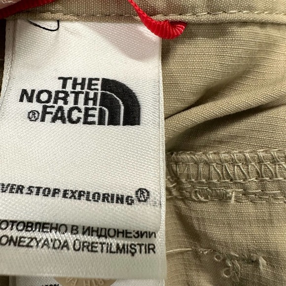 The North‎ Face Hiking Long Pants Women’s 8 (32x32) Khaki Nylon Camping Pull on - Picture 8 of 9